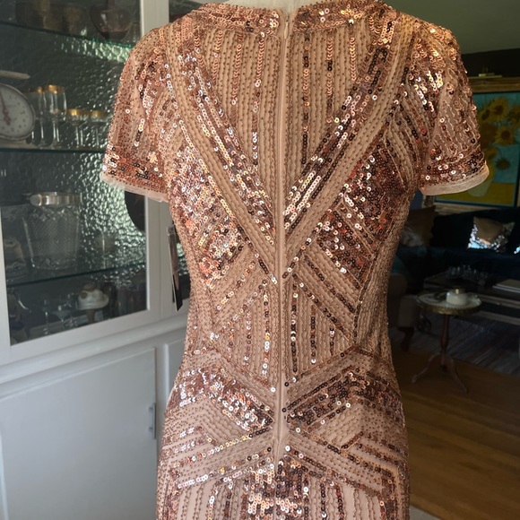 New with tags. Pink Gold sequin dress. - Picture 4 of 11